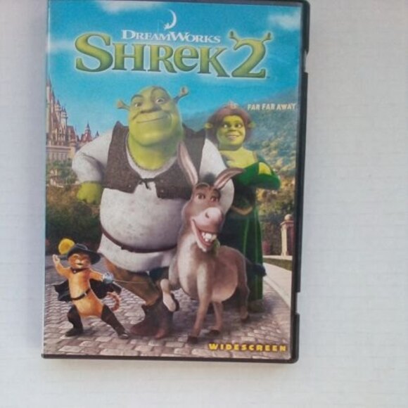 Dreamworks Shrek 1 & 2 DVD Lot Movies Shrek Donkey Fiona 2004 and 2006 - Picture 3 of 7